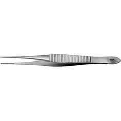 GILLIES Anatomische Pinzette, gerade, feingliedrig, gerieft, 155 mm (6 1/8