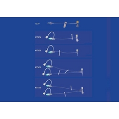 Mila, Doppel-T-Verlängerungsset mit 2 Stasisventilen, 2 angebundenen Kappen, 2 Klemmen, Luer-Slip an der Injektionsstelle 16Ga x 20 cm (8 Zoll) – Ansaugvolumen = 0,4 ml pro Lumen